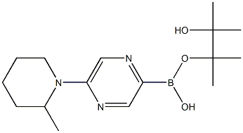 5-(2-METHYLPIPERIDIN-1-YL)PYRAZINE-2-BORONIC ACID PINACOL ESTER Struktur