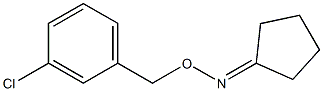 CYCLOPENTANONE O-(3-CHLORO-BENZYL)-OXIME Struktur