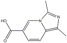 1,3-DIMETHYLIMIDAZO[1,5-A]PYRIDINE-6-CARBOXYLIC ACID Struktur