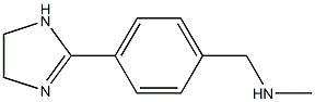 1-[4-(4,5-DIHYDRO-1H-IMIDAZOL-2-YL)PHENYL]-N-METHYLMETHANAMINE Struktur