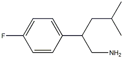 2-(4-FLUOROPHENYL)-4-METHYLPENTAN-1-AMINE Struktur