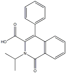 2-ISOPROPYL-1-OXO-4-PHENYL-1,2-DIHYDROISOQUINOLINE-3-CARBOXYLIC ACID Struktur