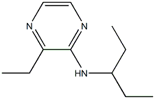 3-ETHYL-N-(1-ETHYLPROPYL)PYRAZIN-2-AMINE Struktur