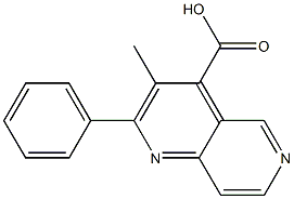 3-METHYL-2-PHENYL-1,6-NAPHTHYRIDINE-4-CARBOXYLIC ACID Struktur