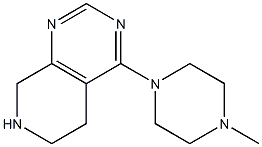 4-(4-METHYLPIPERAZIN-1-YL)-5,6,7,8-TETRAHYDROPYRIDO[3,4-D]PYRIMIDNE Struktur