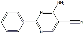 4-AMINO-2-PHENYLPYRIMIDINE-5-CARBONITRILE Struktur