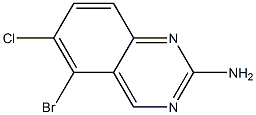 5-BROMO-6-CHLOROQUINAZOLIN-2-AMINE Struktur