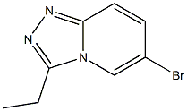 6-BROMO-3-ETHYL-1,2,3-TRIAZOLO[4,3-A]PYRIDINE Struktur