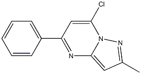 7-CHLORO-2-METHYL-5-PHENYL-PYRAZOLO[1,5-A]PYRIMIDINE Struktur