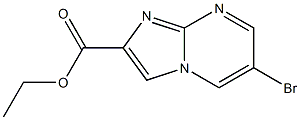 ETHYL 6-BROMOIMIDAZO[1,2-A]PYRIMIDINE-2-CARBOXYLATE Struktur