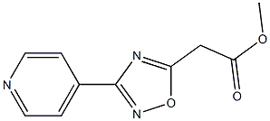 METHYL (3-PYRIDIN-4-YL-1,2,4-OXADIAZOL-5-YL)ACETATE Struktur