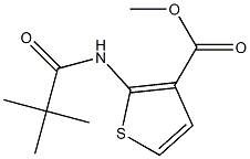 methyl 2-[(2,2-dimethylpropanoyl)amino]thiophene-3-carboxylate Struktur