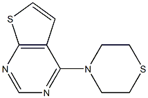 4-(1,4-thiazinan-4-yl)thieno[2,3-d]pyrimidine Struktur