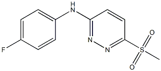 N-(4-fluorophenyl)-6-(methylsulfonyl)-3-pyridazinamine Struktur