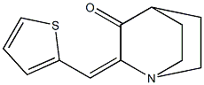 2-(2-thienylmethylidene)quinuclidin-3-one Struktur