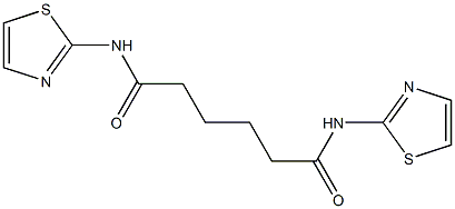 N1,N6-di(1,3-thiazol-2-yl)hexanediamide Struktur