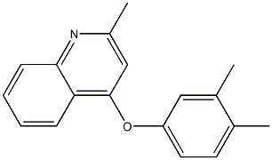 4-(3,4-dimethylphenoxy)-2-methylquinoline Struktur