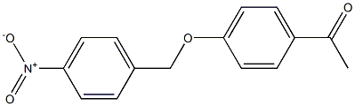 1-{4-[(4-nitrobenzyl)oxy]phenyl}ethan-1-one Struktur