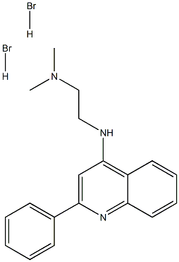 N1,N1-dimethyl-N2-(2-phenyl-4-quinolyl)ethane-1,2-diamine dihydrobromide Struktur