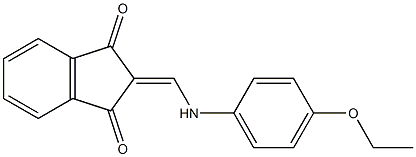 2-[(4-ethoxyanilino)methylene]-1H-indene-1,3(2H)-dione Struktur