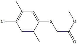 methyl 2-[(4-chloro-2,5-dimethylphenyl)thio]acetate Struktur