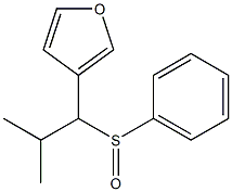 3-[2-methyl-1-(phenylsulfinyl)propyl]furan Struktur