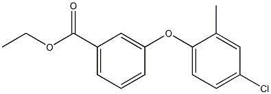 ethyl 3-(4-chloro-2-methylphenoxy)benzenecarboxylate Struktur