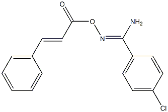 O1-cinnamoyl-4-chlorobenzene-1-carbohydroximamide Struktur