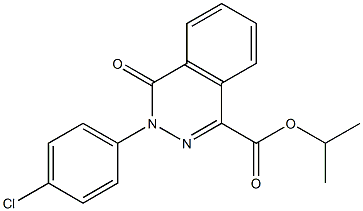 isopropyl 3-(4-chlorophenyl)-4-oxo-3,4-dihydrophthalazine-1-carboxylate Struktur