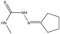 N1-methyl-2-cyclopentylidenhydrazine-1-carbothioamide Struktur