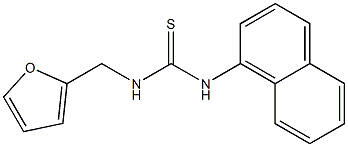 N-(2-furylmethyl)-N'-(1-naphthyl)thiourea Struktur