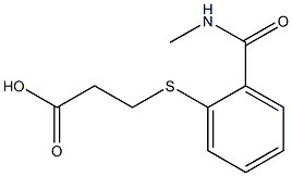 3-({2-[(methylamino)carbonyl]phenyl}thio)propanoic acid Struktur