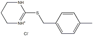 2-[(4-methylbenzyl)thio]-1,4,5,6-tetrahydropyrimidin-3-ium chloride Struktur