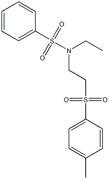 N1-ethyl-N1-{2-[(4-methylphenyl)sulfonyl]ethyl}benzene-1-sulfonamide Struktur