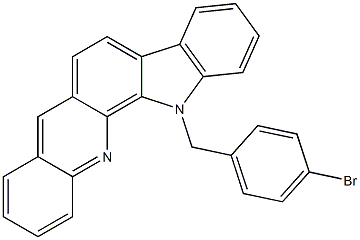 13-(4-bromobenzyl)-13H-indolo[3,2-c]acridine Struktur