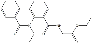 ethyl 2-({2-[allyl(benzoyl)amino]benzoyl}amino)acetate Struktur