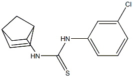 N-bicyclo[2.2.1]hept-5-en-2-yl-N'-(3-chlorophenyl)thiourea Struktur