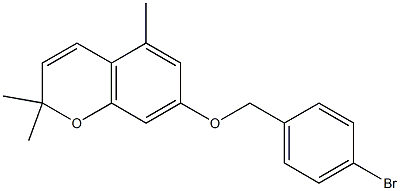 7-[(4-bromobenzyl)oxy]-2,2,5-trimethyl-2H-chromene Struktur