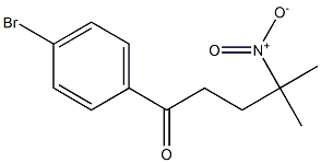 1-(4-bromophenyl)-4-methyl-4-nitro-1-pentanone Struktur