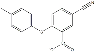 4-[(4-methylphenyl)thio]-3-nitrobenzonitrile Struktur