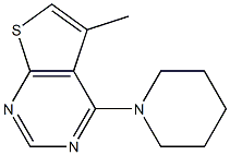 5-methyl-4-piperidinothieno[2,3-d]pyrimidine Struktur