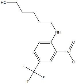 5-[2-nitro-4-(trifluoromethyl)anilino]pentan-1-ol Struktur