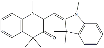 1,4,4-trimethyl-2-[(1,3,3-trimethyl-2,3-dihydro-1H-indol-2-yliden)methyl]-1,2,3,4-tetrahydroquinolin-3-one Struktur