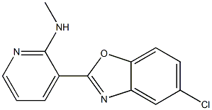 N-[3-(5-chloro-1,3-benzoxazol-2-yl)-2-pyridinyl]-N-methylamine Struktur