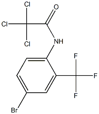 N1-[4-bromo-2-(trifluoromethyl)phenyl]-2,2,2-trichloroacetamide Struktur