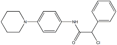 2-chloro-2-phenyl-N-(4-piperidinophenyl)acetamide Struktur