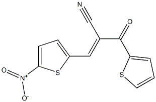 3-(5-nitro-2-thienyl)-2-(2-thienylcarbonyl)acrylonitrile Struktur