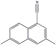 3,6-dimethyl-1-naphthonitrile Struktur