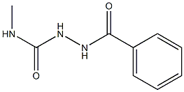 N1-methyl-2-benzoylhydrazine-1-carboxamide Struktur