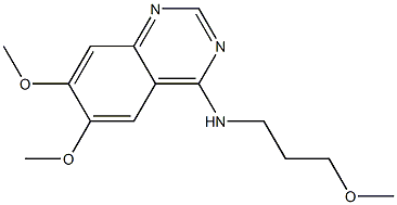 6,7-dimethoxy-N-(3-methoxypropyl)-4-quinazolinamine Struktur